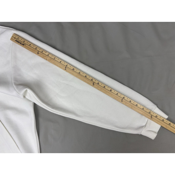 Adidas Essentials Camo Print French Terry Hoodie Sweatshirt Mens Large White - Picture 8 of 14